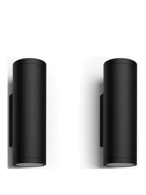 prod1089725557: Hue Appear White & Colour Ambiance LED Smart Outdoor Wall Light Double Pack prod1089725557: Hue Appear White & Colour Ambiance LED Smart Outdoor Wall Light Double Pack