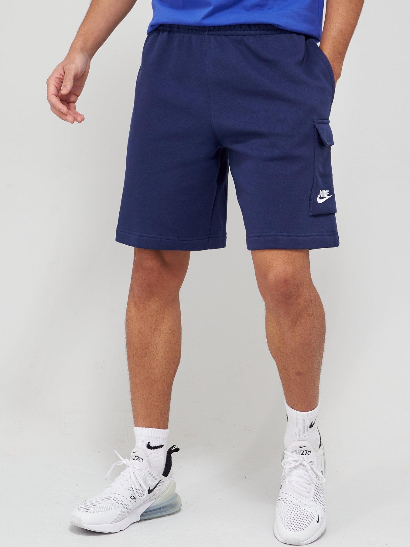 nike club logo shorts navy