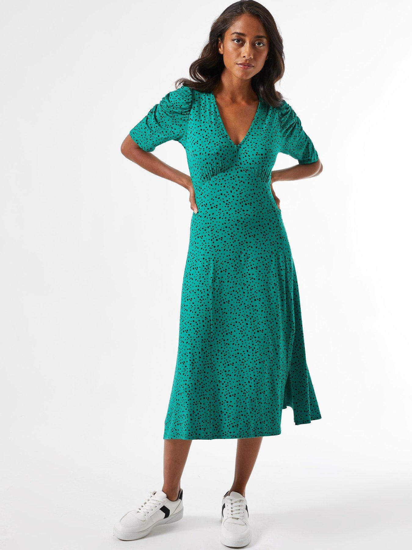 midi dress length for petite