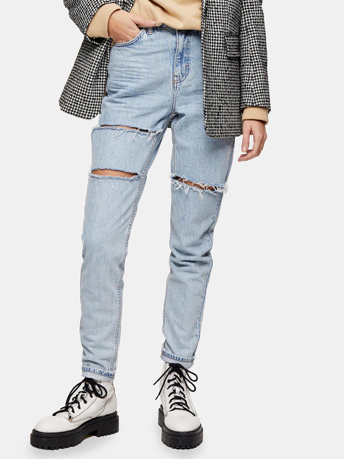 bleach mom tapered jeans topshop