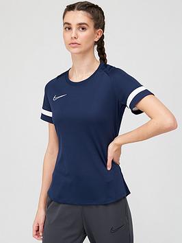 nike-womens-academy-21-dry-t-shirt-navywhite