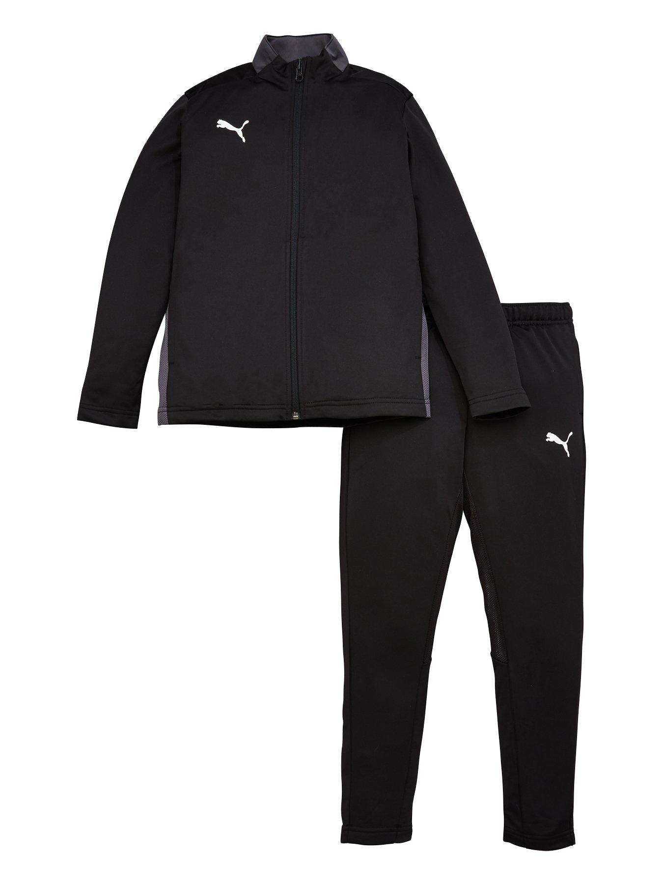 black puma tracksuit junior