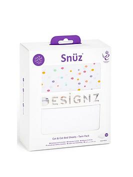 snuz-cot-amp-cot-bed-2-pack-fitted-sheet
