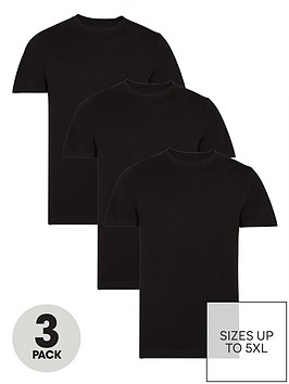 very-man-3-pack-ofnbspessentialnbspcrew-t-shirt-black