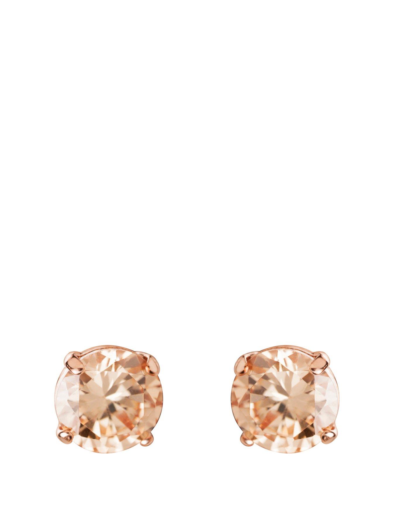 rose gold ear piercing studs