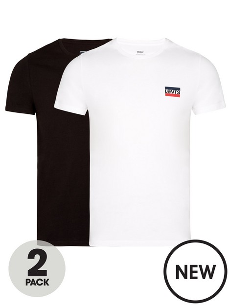 levis-2-pack-sports-logo-t-shirt-whiteblack