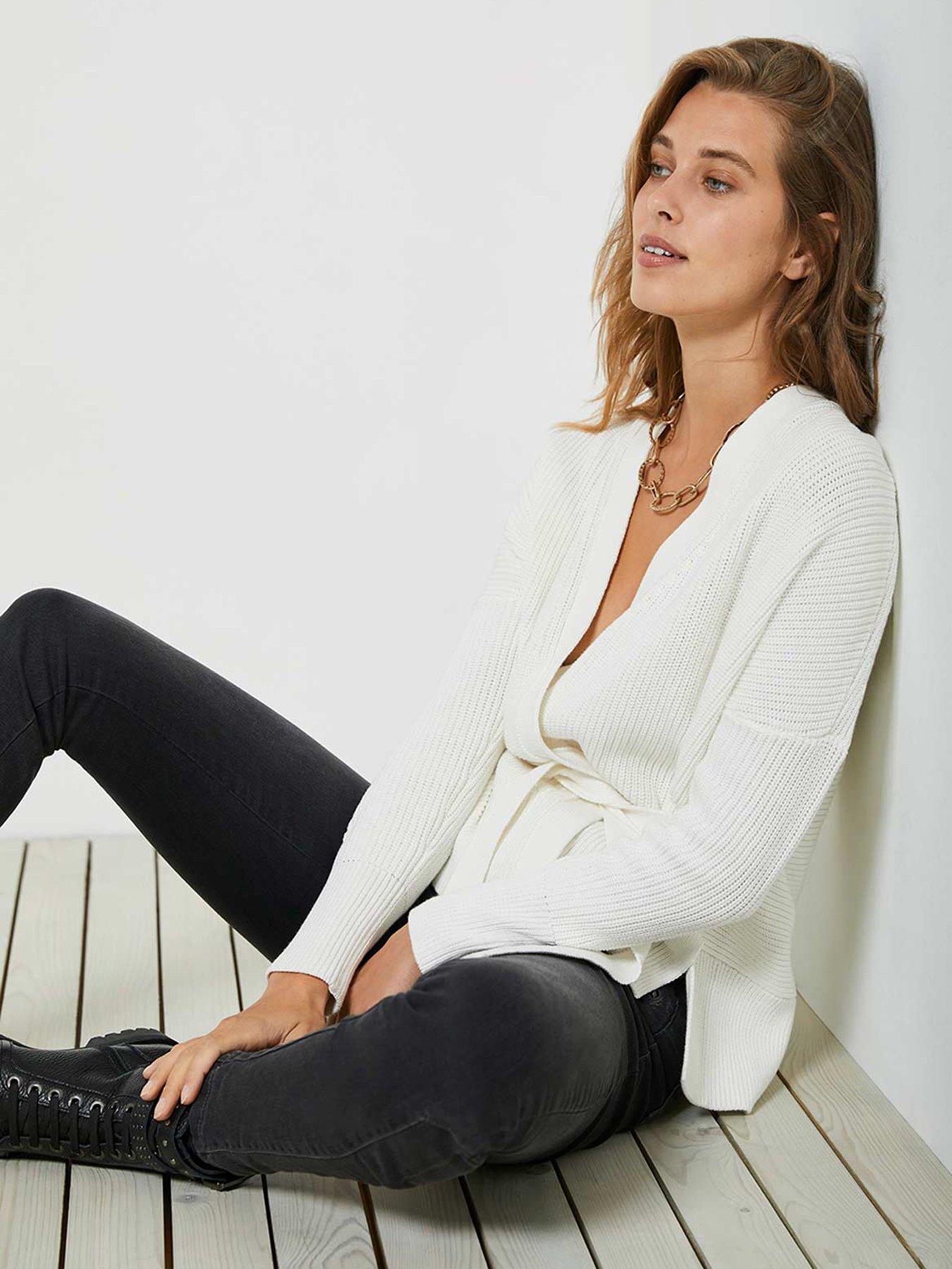mint velvet cream cardigan