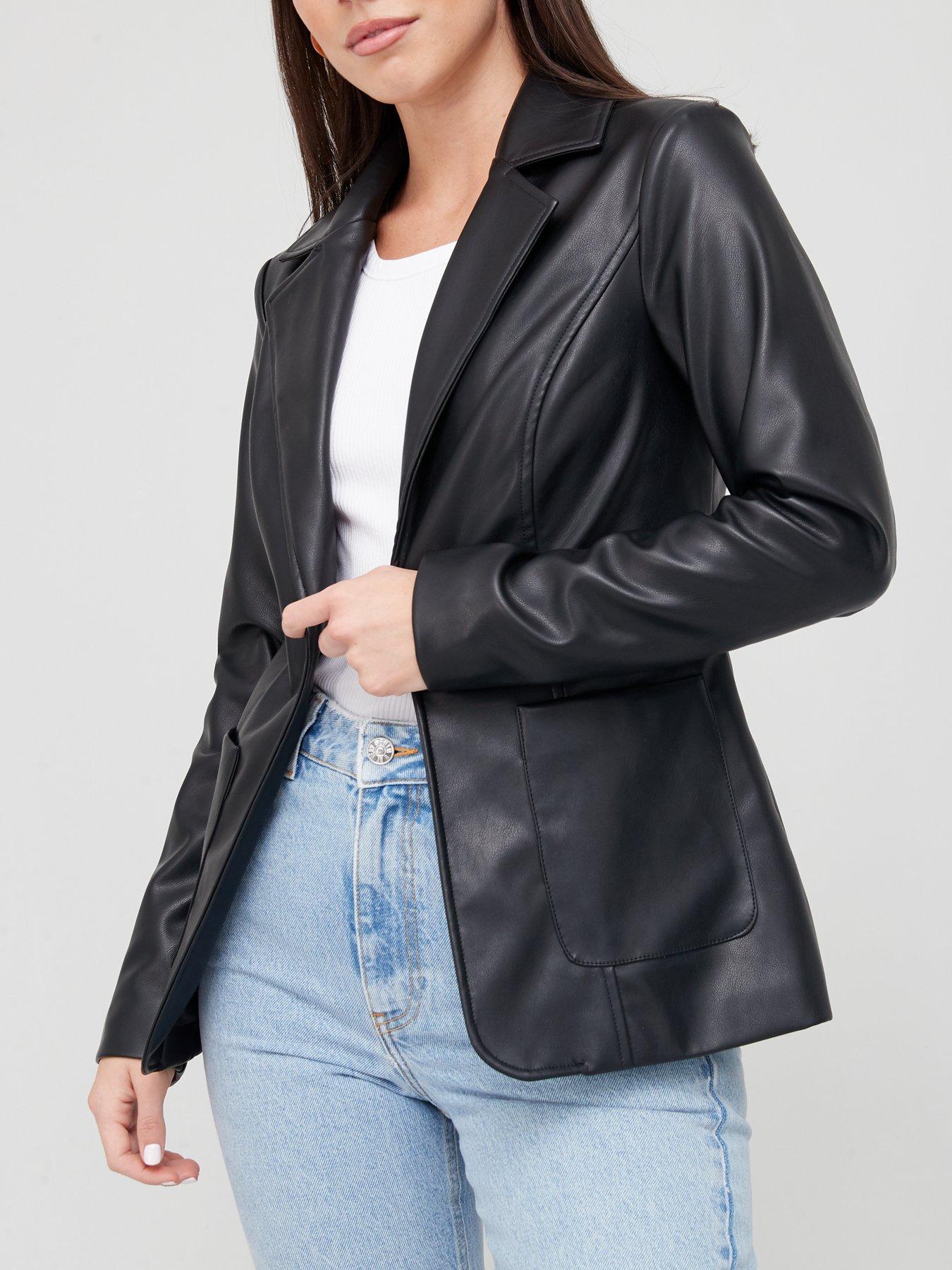 pleather womens jacket
