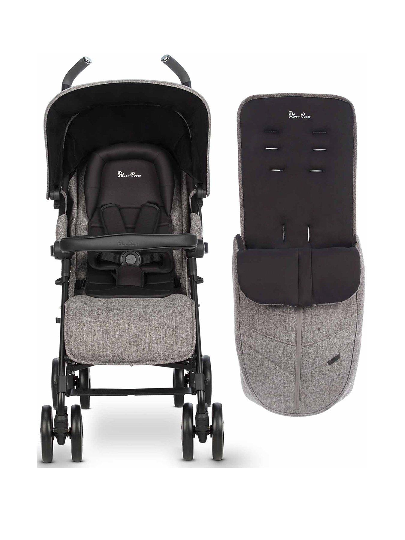 silver cross buggy with footmuff