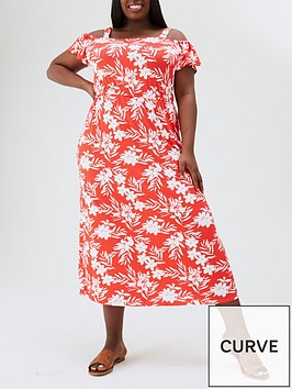 v-by-very-curve-jersey-cold-shoulder-midi-dress-red-print