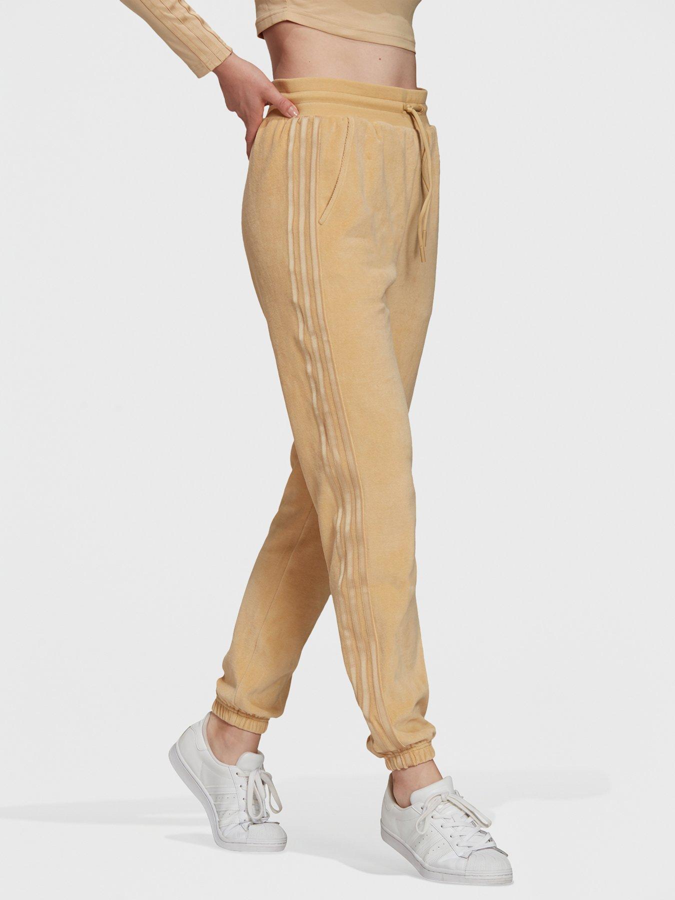 beige slim joggers