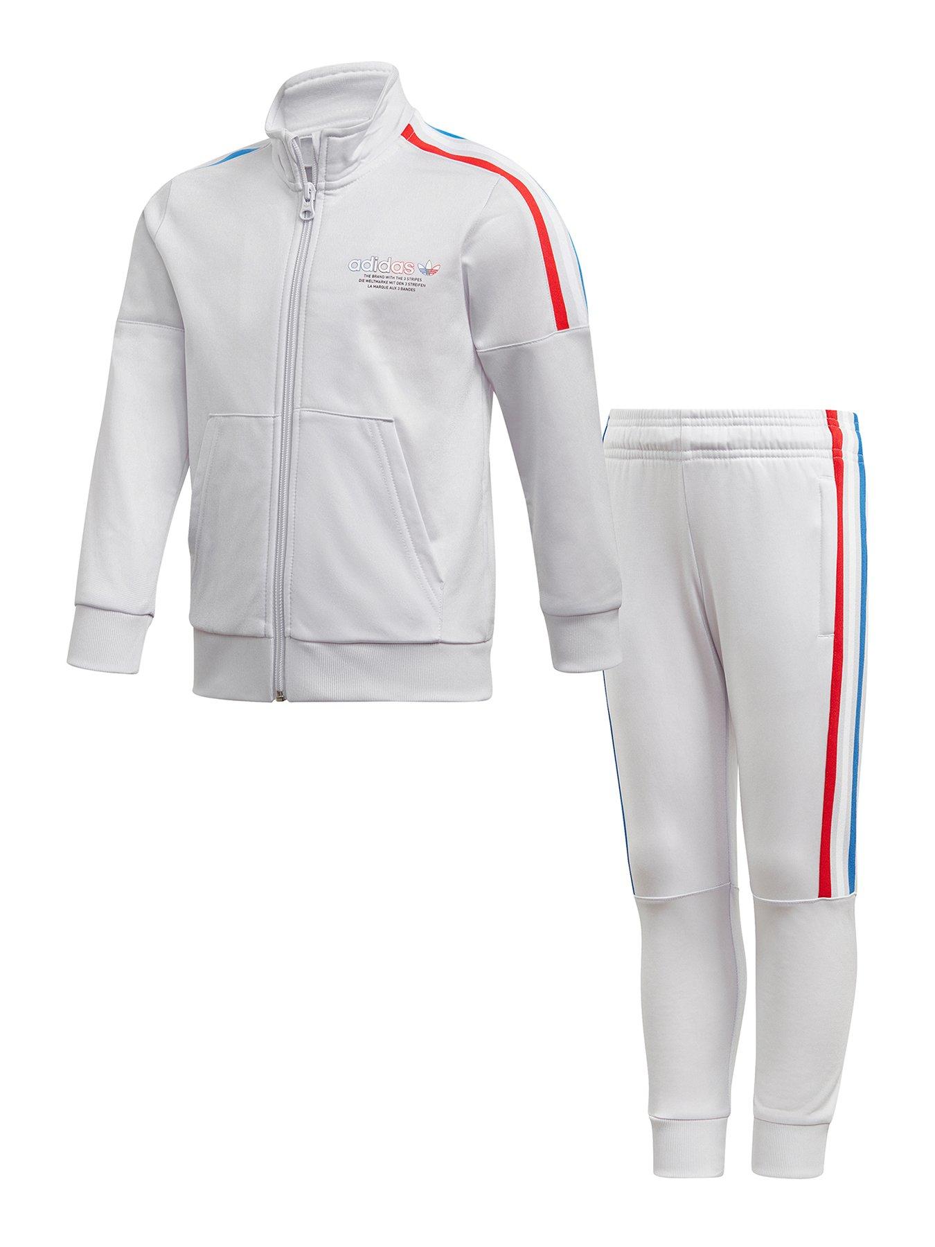 childrens grey adidas tracksuit