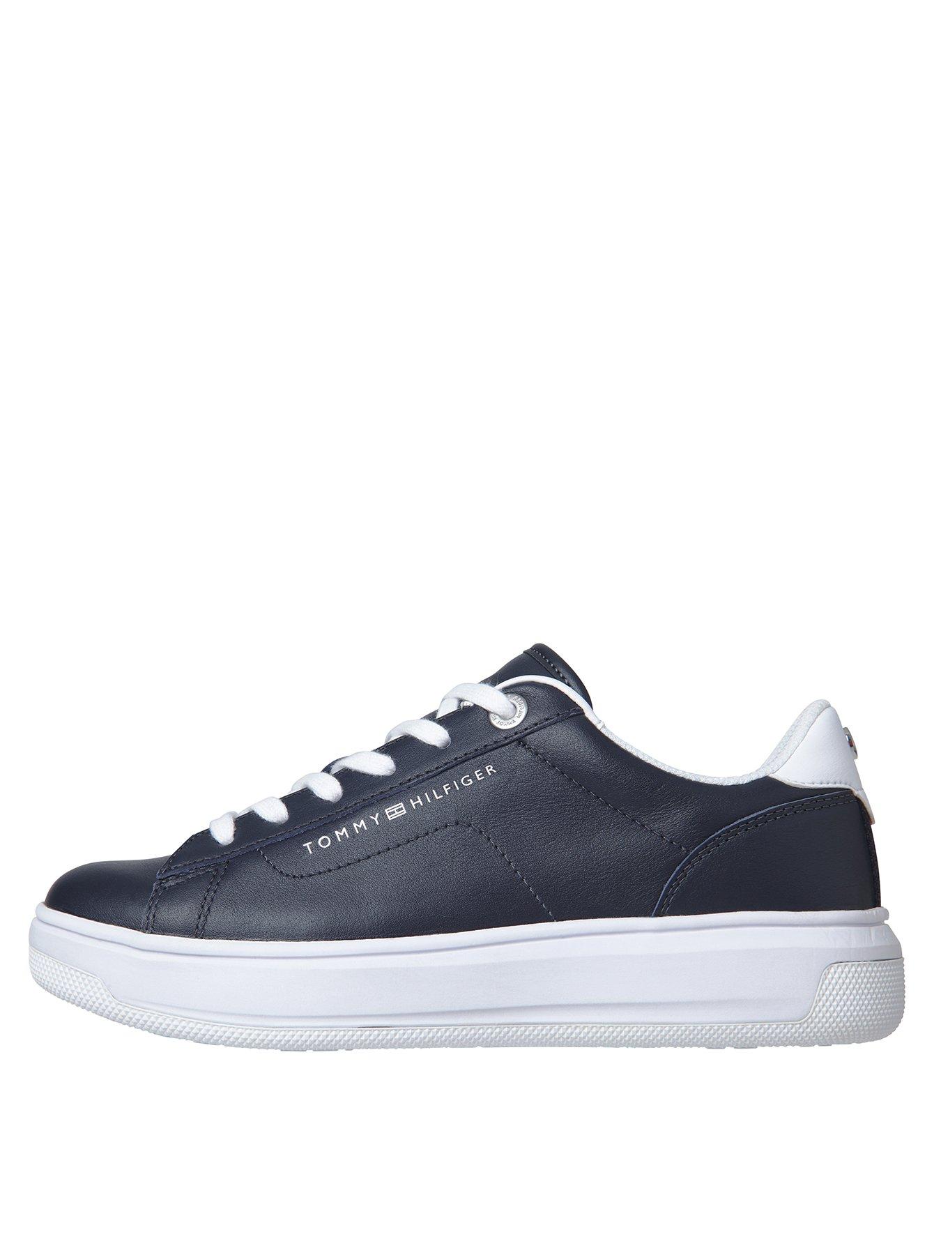 tommy hilfiger navy trainers womens