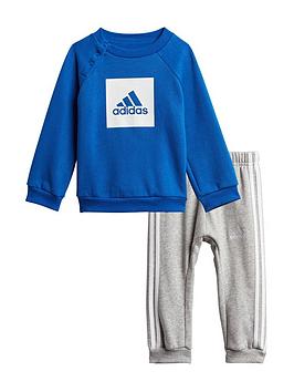adidas-infant-3-stripe-logo-jogger-set-blue