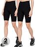 everyday-2-pack-cotton-cycling-short-blackfront