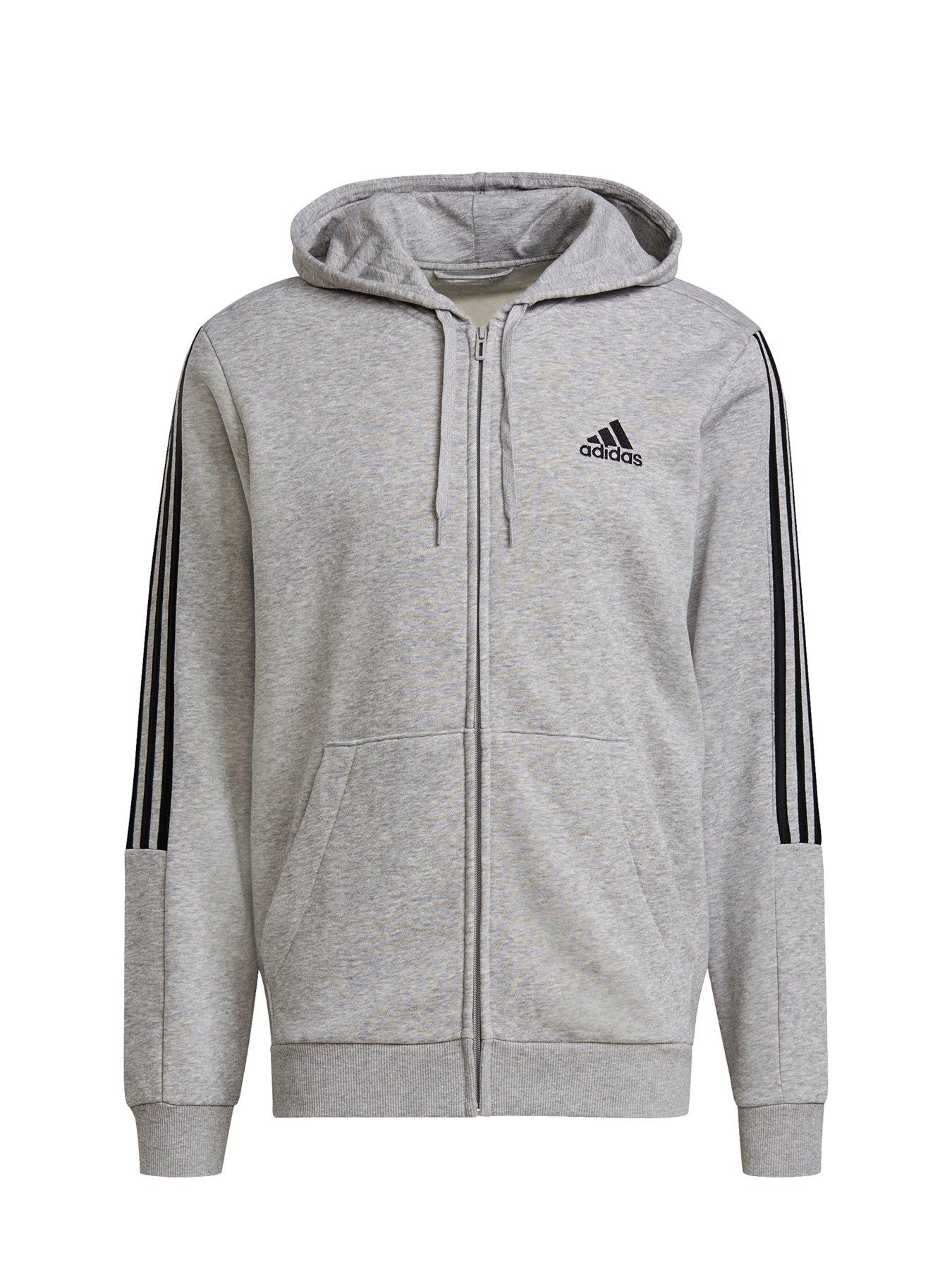 mens grey adidas jumper