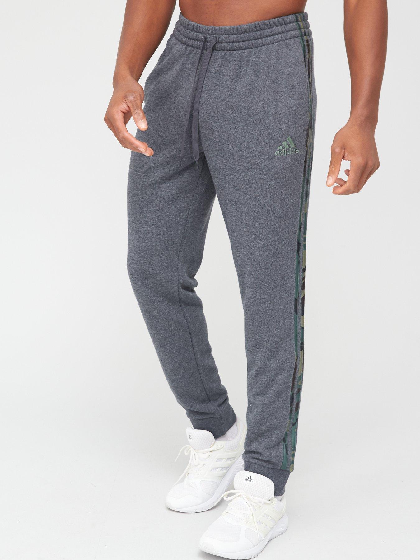 adidas dark grey track pants