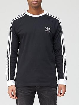 adidas-originals-3-stripe-long-sleeve-t-shirt-black