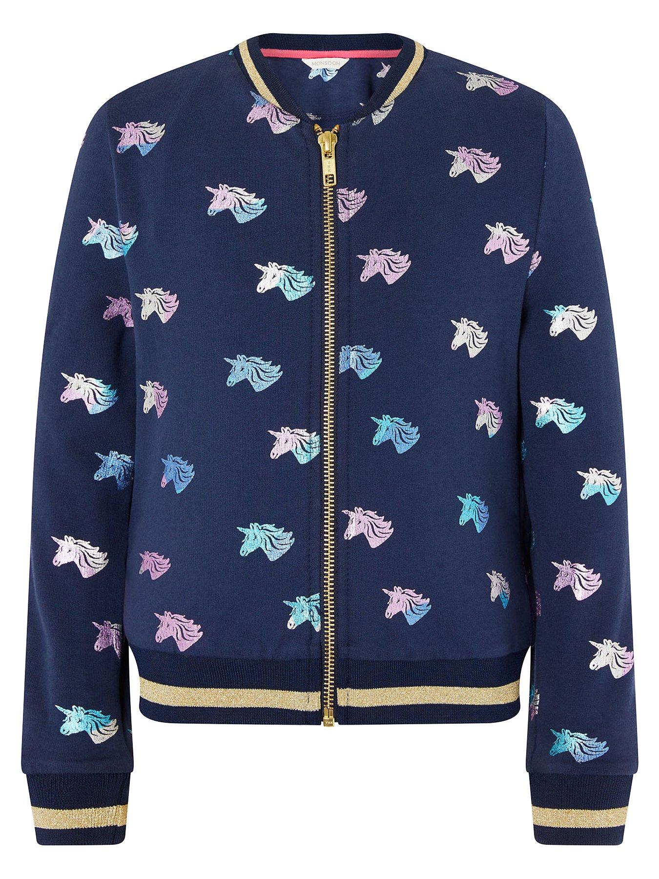 monsoon navy girls coat