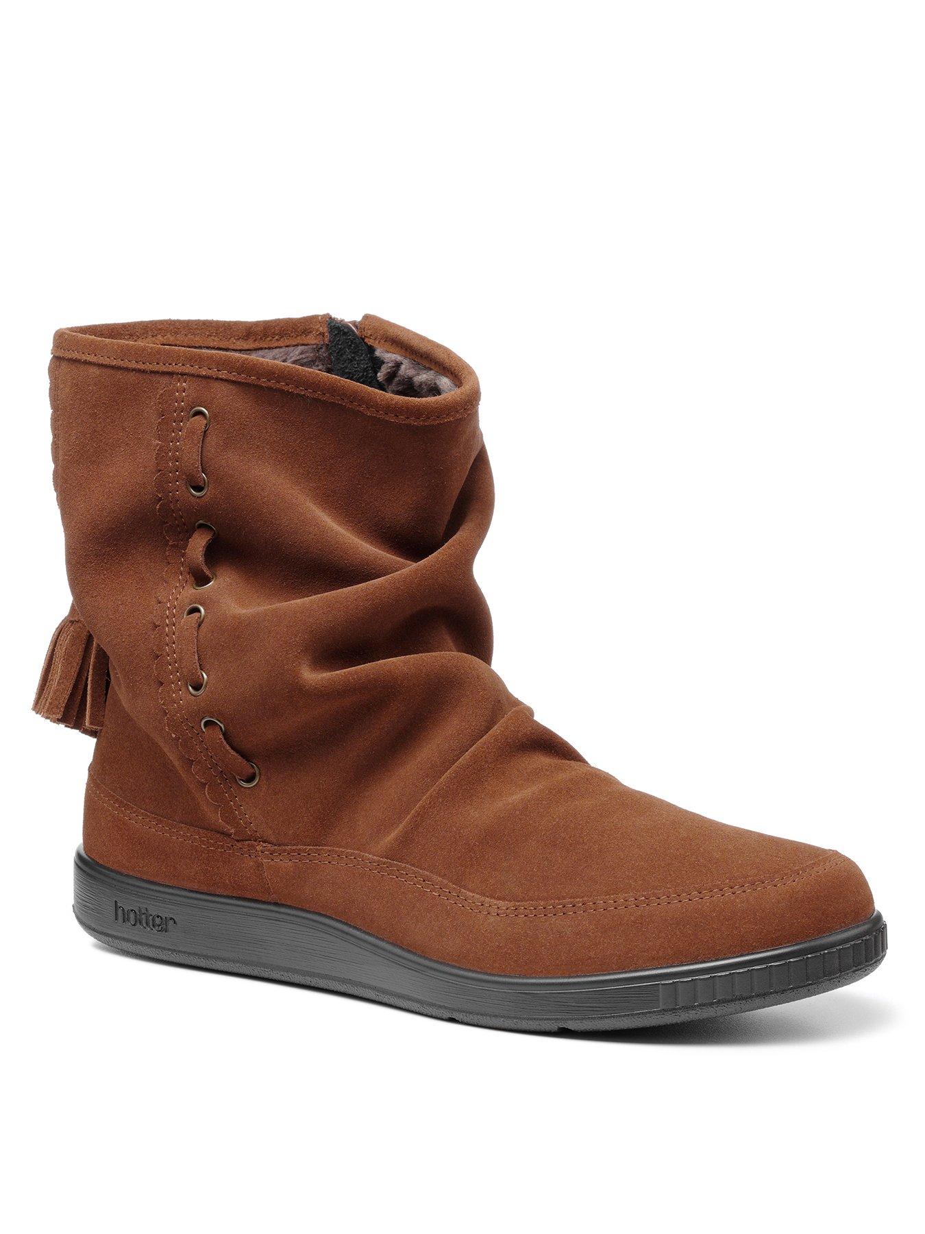 hotter ankle boots wide fit