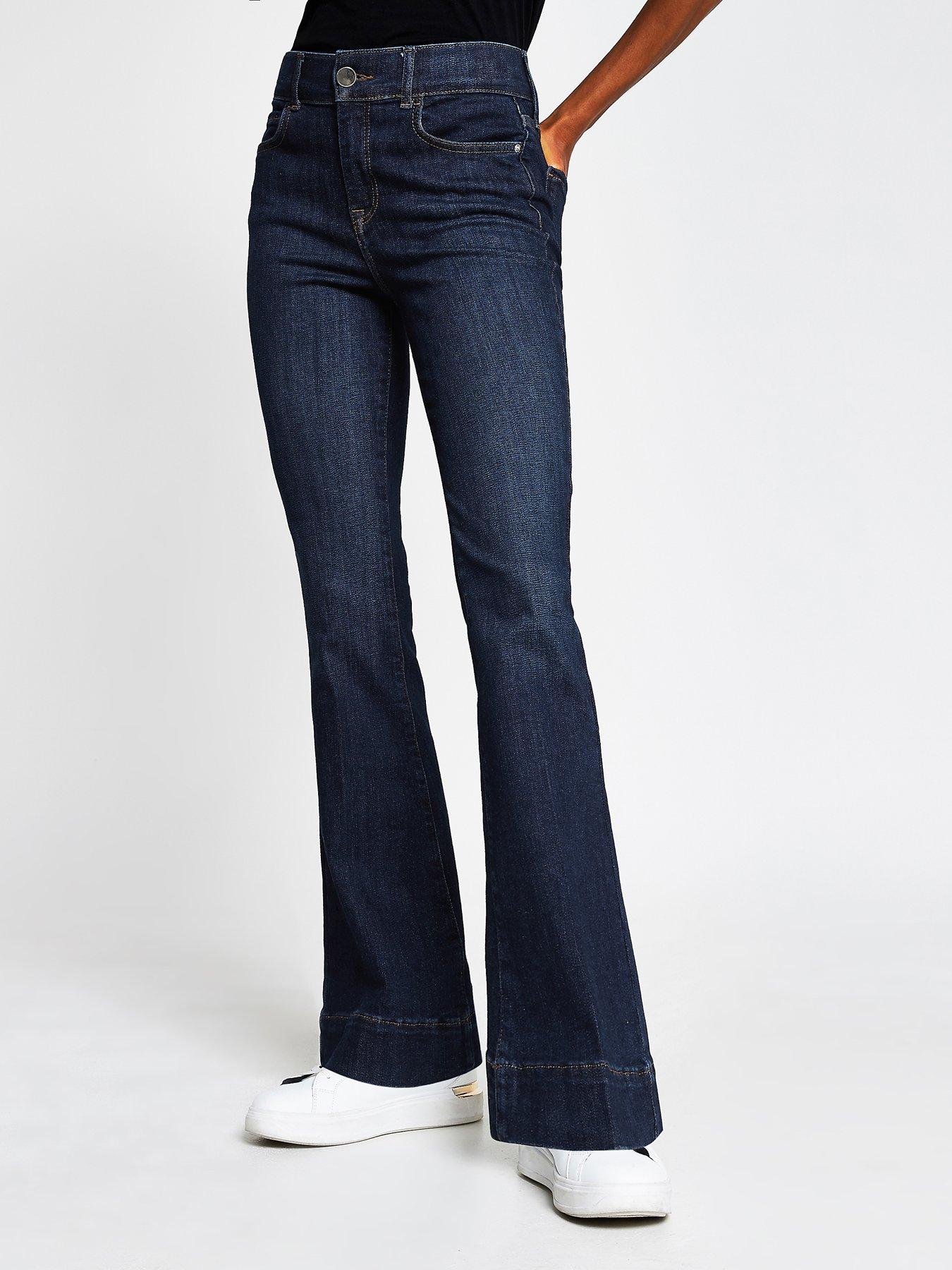 flare jeans dark blue