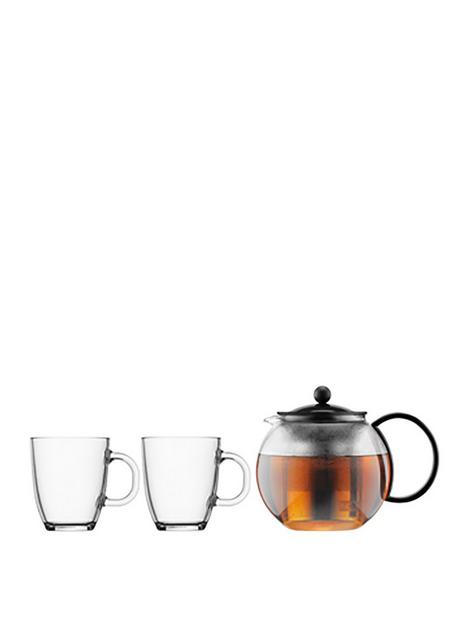 bodum-black-assam-tea-press-and-2-glass-mugs-350ml