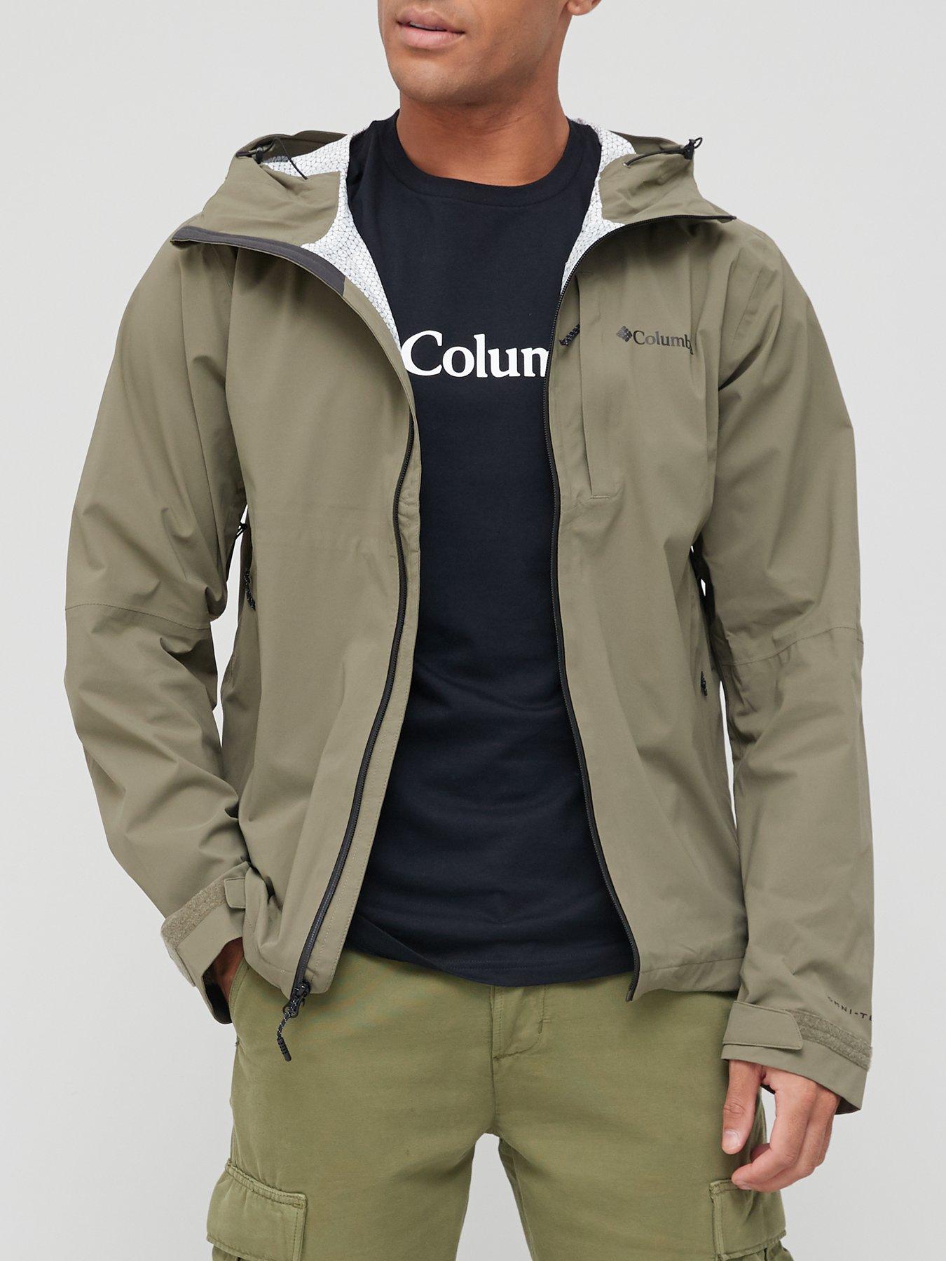 columbia khaki green parka jacket