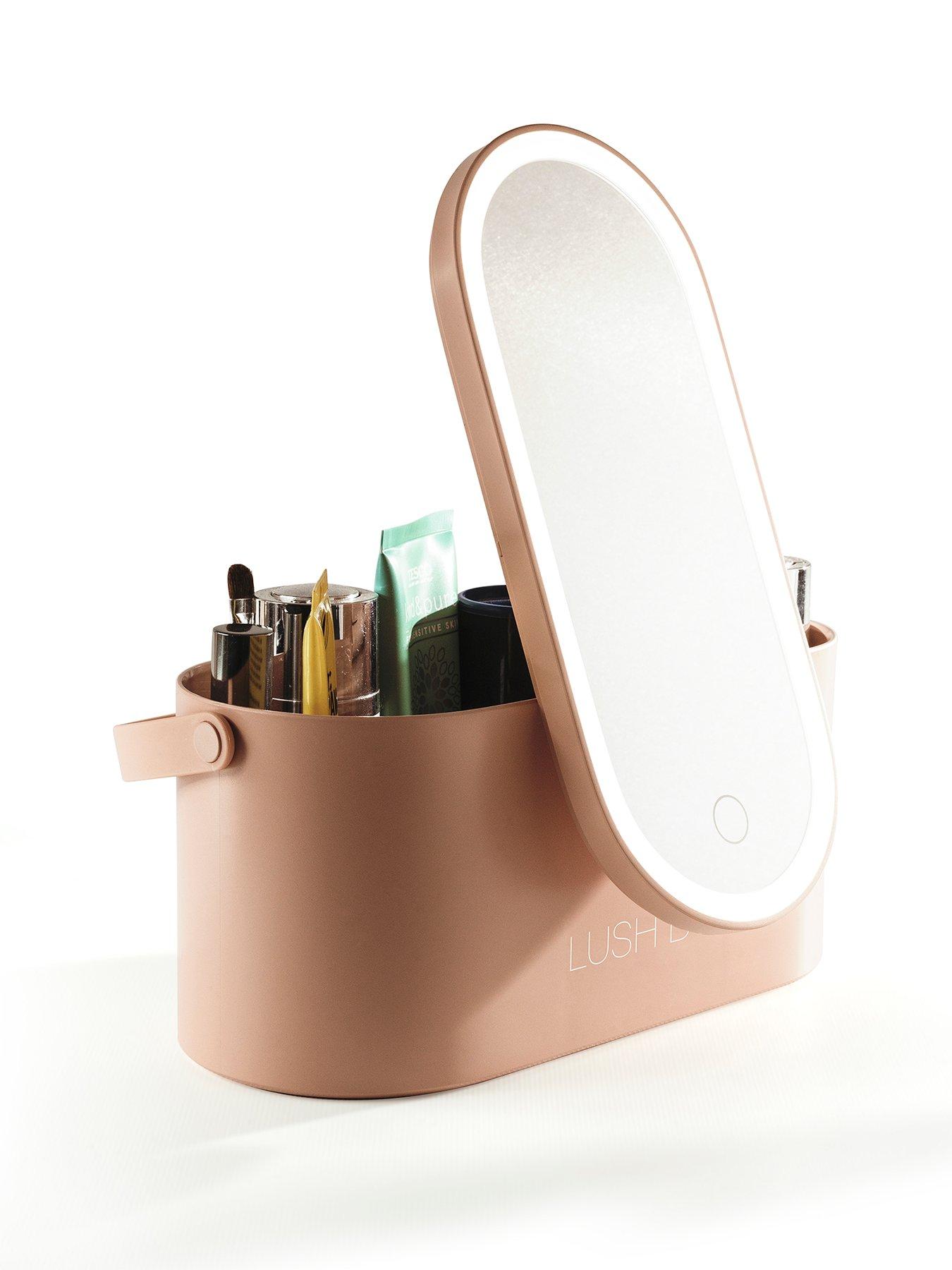 Rio Lush Beauty Storage Box With Mirror And Light White Littlewoodsireland Ie