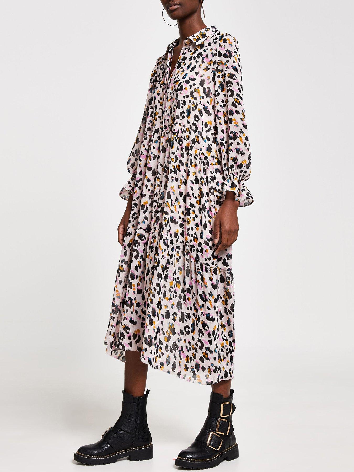 river island smock midi dress