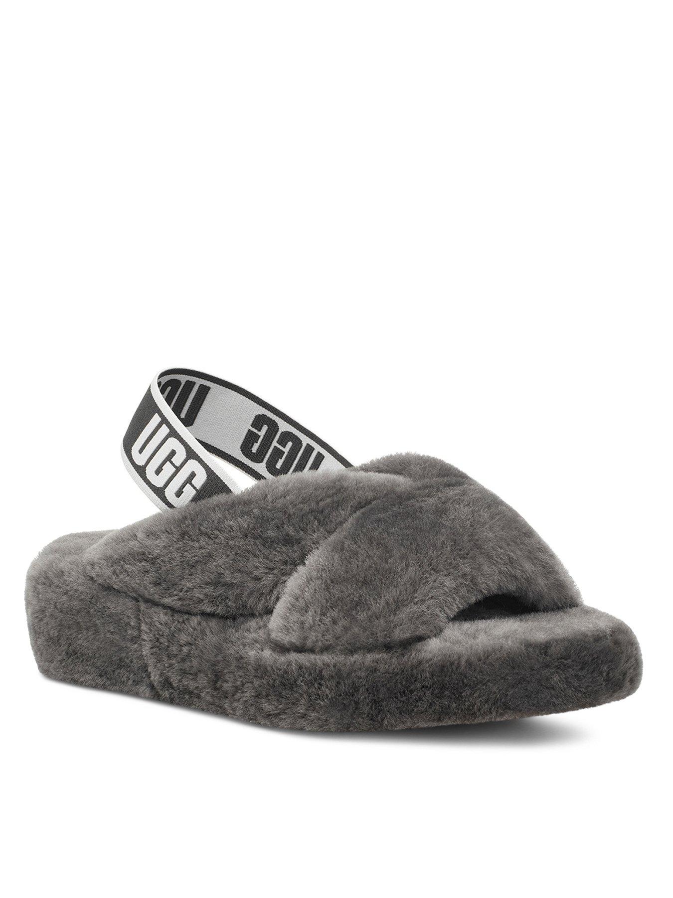 ugg sliders grey