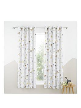 catherine-lansfield-roarsome-animals-blackout-curtains
