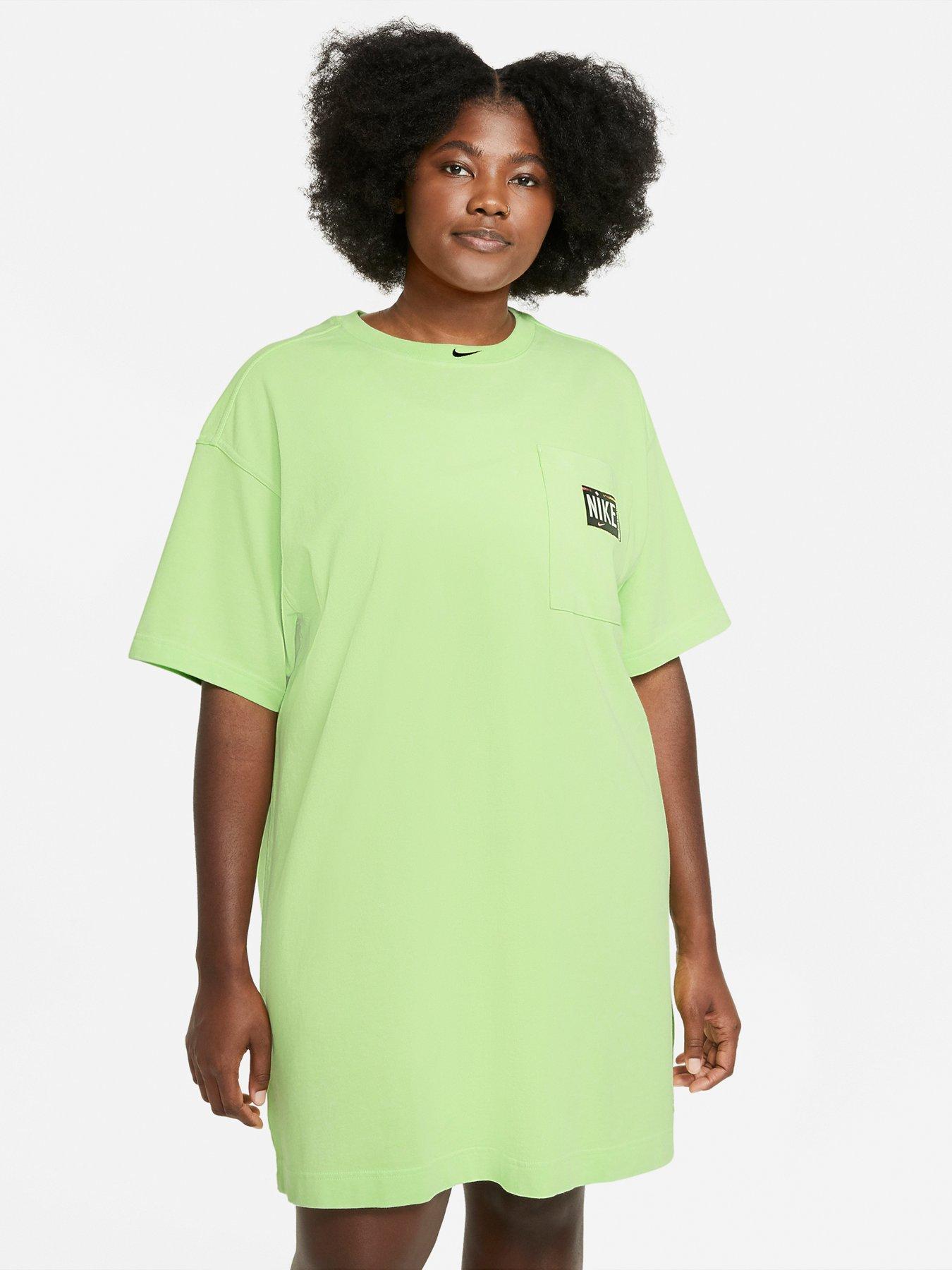 lime green nike dress