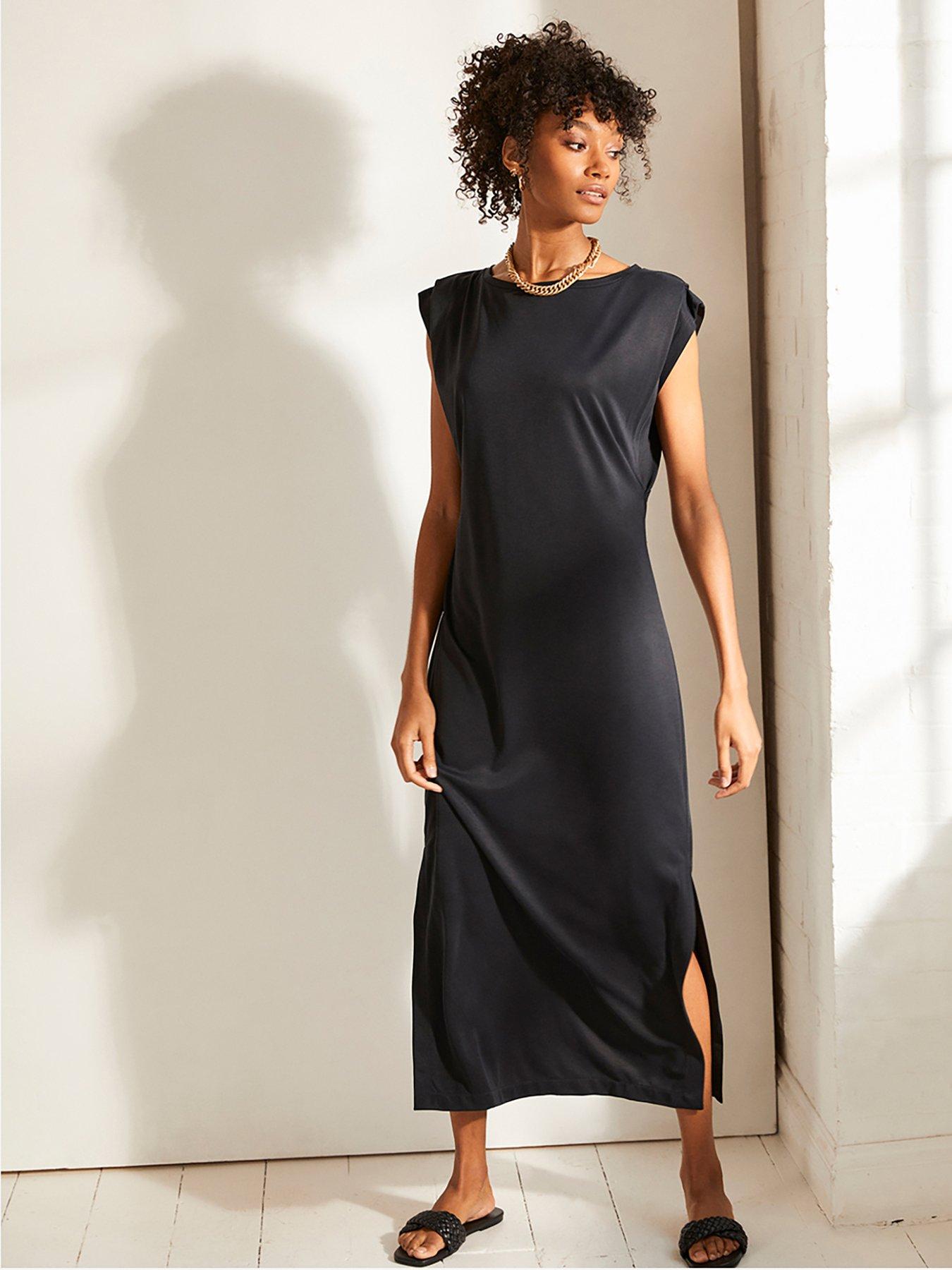 mint velvet black dress