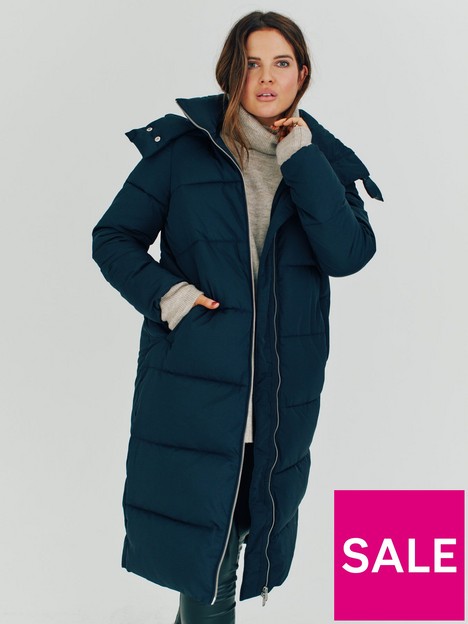 binky-x-very-longline-padded-coat-with-hood-navy