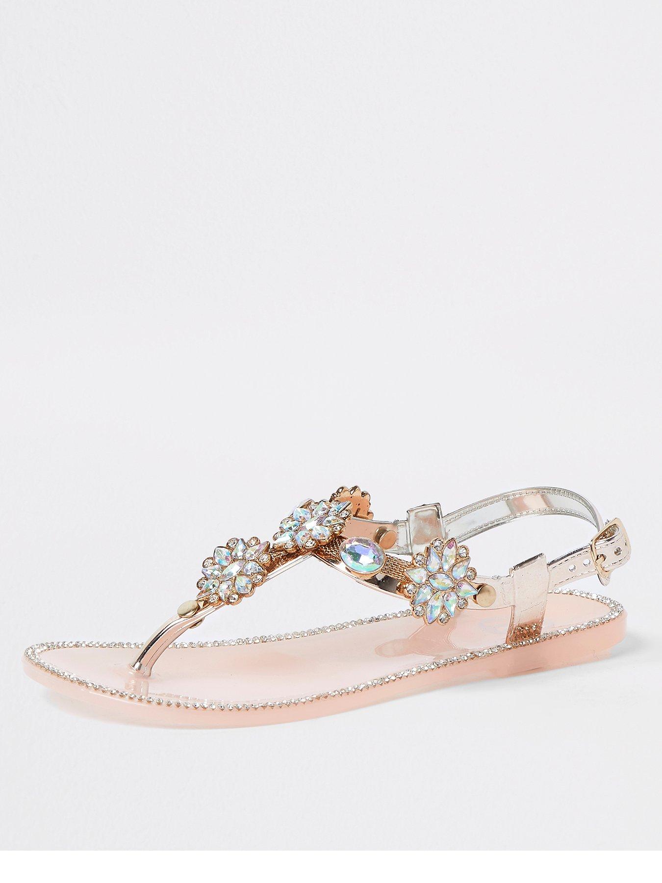 river island jelly flip flops
