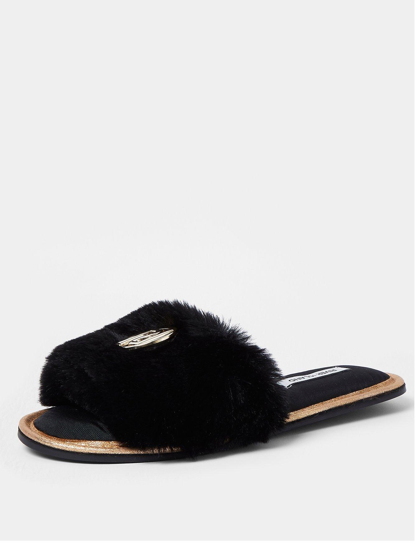 open toe slippers river island