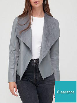 v-by-very-faux-leather-waterfall-jacket-grey
