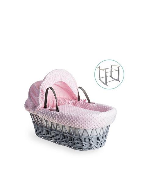 clair-de-lune-dimple-grey-wicker-basket-with-grey-deluxe-stand-pink