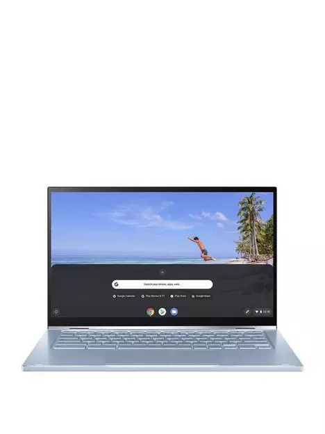 prod1090194591: Chromebook Flip C433TA-AJ0147 Laptop - 14in FHD Touchscreen, Intel Core M3, 8GB RAM, 128GB SSD, Optional Microsoft 365 Family (15 Months) - Silver