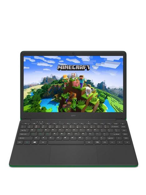 geo-geobook-140-minecraft-intel-celeron-4gb-ram-64gb-storage-14in-hd-laptop-with-microsoft-365-personal-included-and-optional-norton-360