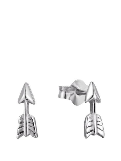 the-love-silver-collection-sterling-silver-arrow-studs