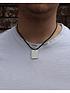 mens-personalised-brushed-steel-dog-tag-pendant-necklaceoutfit