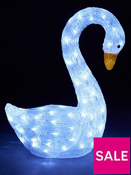 acrylic-outdoor-swan-christmas-decoration