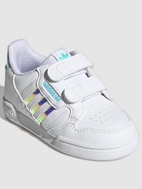 adidas-originals-unisex-infant-continental-80-stripes-trainers--nbspwhiteiridescent