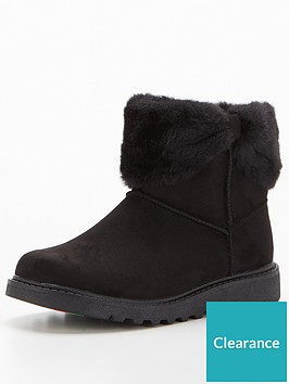 v-by-very-toezonenbspgirls-faux-fur-ankle-boots-black