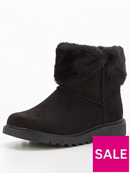 v-by-very-toezonenbspgirls-faux-fur-ankle-boots-black