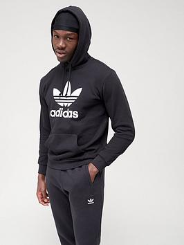 adidas-originals-trefoil-hoodie-blackwhite