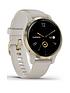 garmin-venu-2s-gps-smartwatch-light-gold-bezel-with-light-sand-case-and-silicone-bandfront
