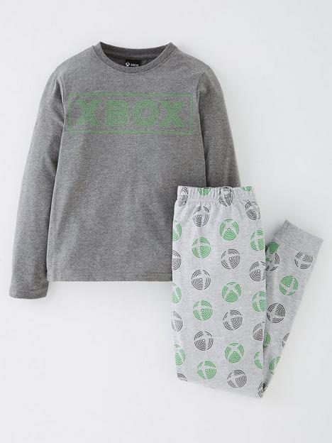 xbox-logo-print-pyjamas-charcoal