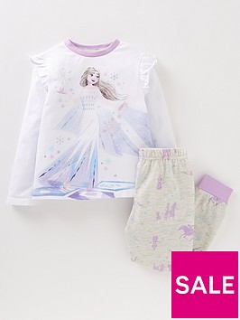 disney-frozen-girls-elsa-shoulder-frill-pyjamas-pinkmulti